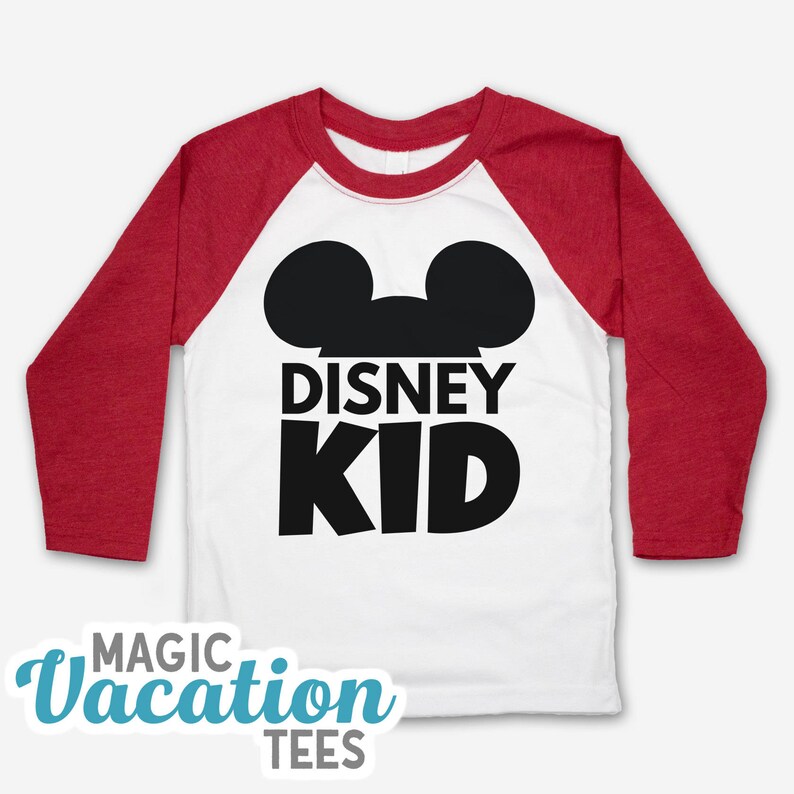 Disney Kids Raglan tee Disney Kid Raglan Kids Tee Disney Raglan Disney Kid Family Raglan tee image 1