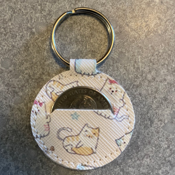 Quarter holder key ring