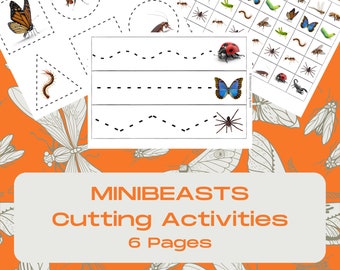 Minibeasts - Cutting Activities