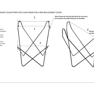 Funda para silla originale mariposa BFK. Fabricación a medida para silla mariposa o Tripolina. Loneta resistente di algodon, ribete a escoger immagine 6