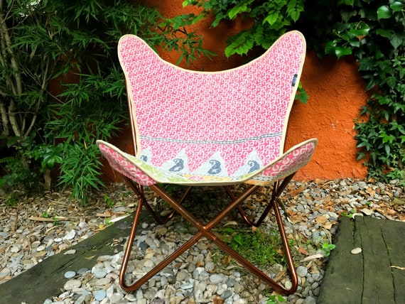 Butterfly Chair Boho Chair Handmade With Indian Vintage Etsy