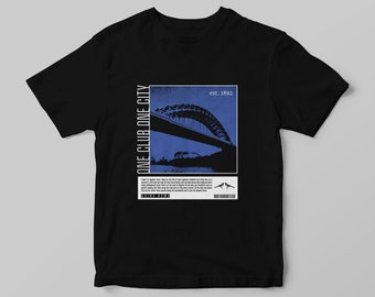 Newcastle United T-Shirt | Premier League Football Tee | Mens Unisex Shirt | One City One Club