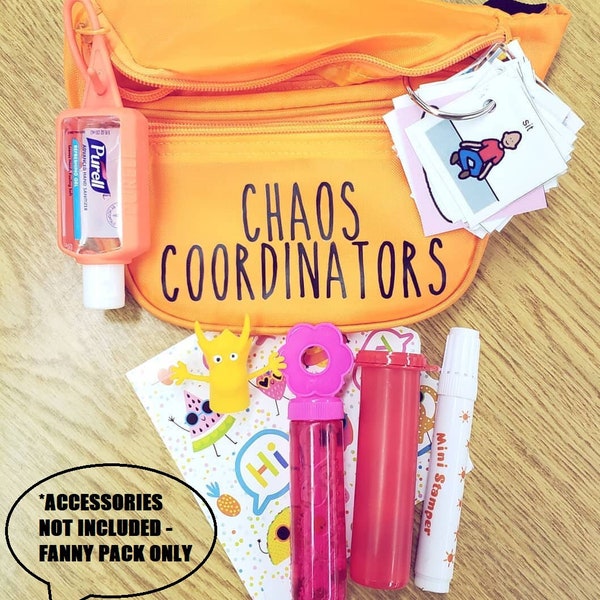 CHAOS Coordinators | Custom Fanny | Waist Pack | SPED | Teacher | Counselor | Camp | VBS | Nurse | Preschool | Pecs |