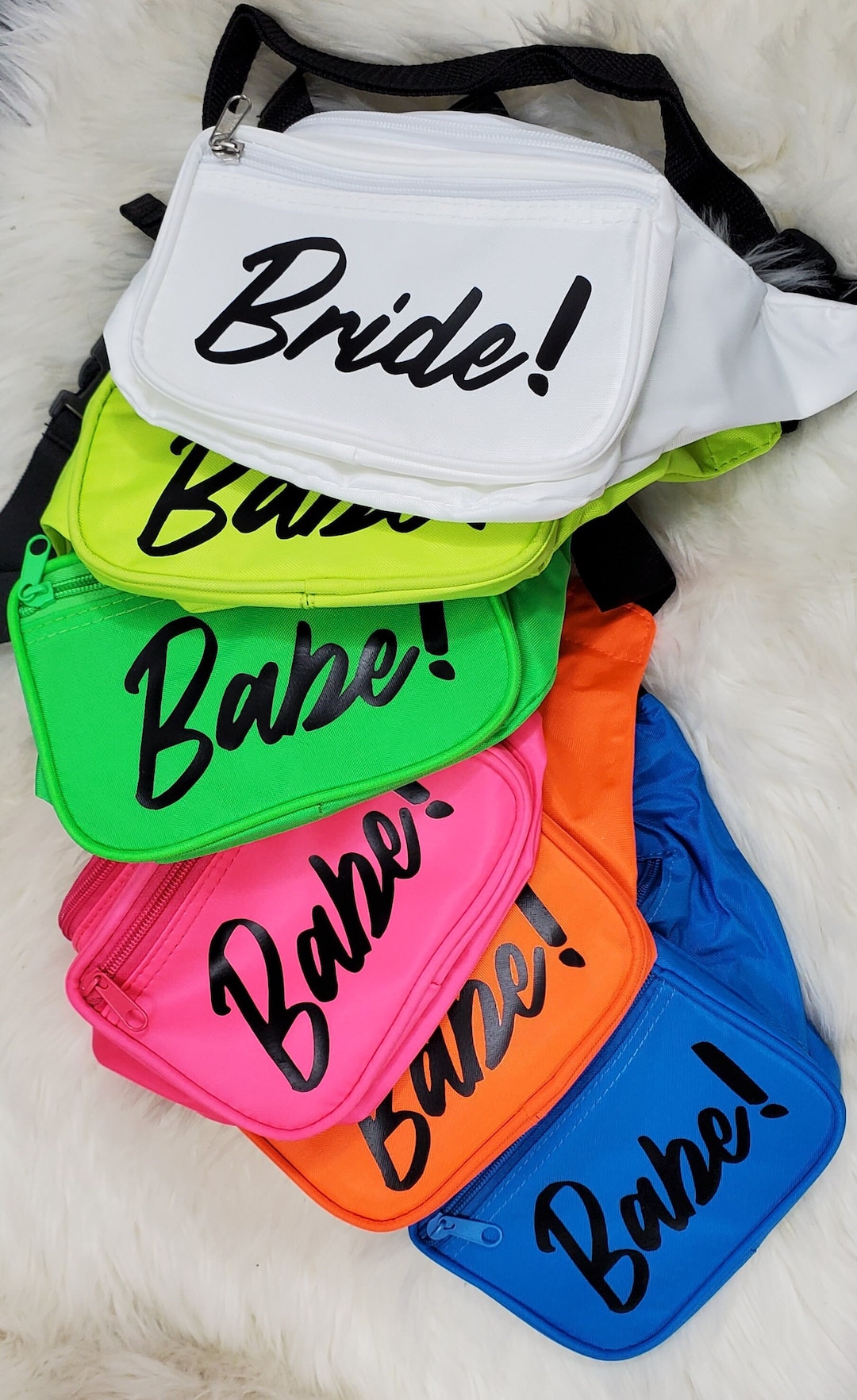 Neon Bachelorette Fanny Pack 90s 80s Bride Bag Bachelorette Party