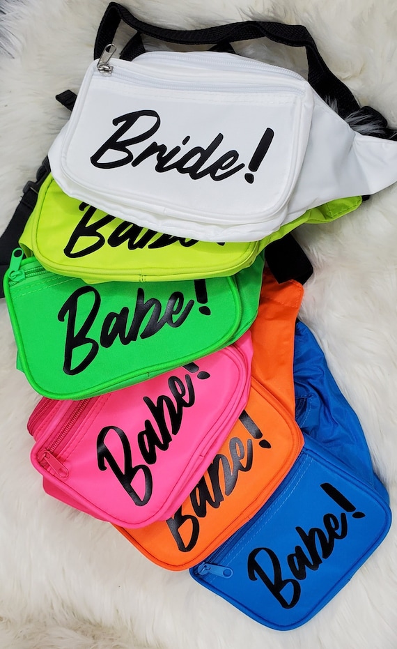 Neon Bachelorette Fanny Pack - 90s | 80s | Bride Bag | Bachelorette Party | Shoulder bag | Crossbody | Babe Bag | 90s bachelorette