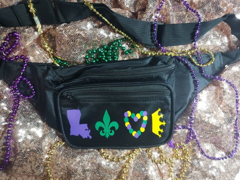 mardi gras fanny pack