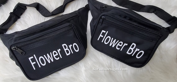 Custom Flower Bro Fanny Pack - Bachelor Party | Groom | Best Man | Guys Weekend | Flower Dude | Flower Man  | Sling bag  | Cross body