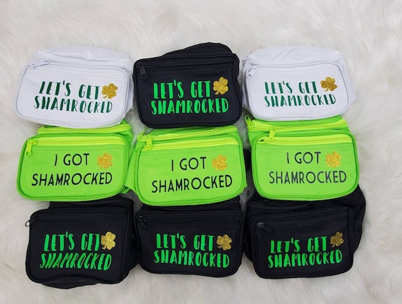 St Patricks Day Custom Party Fanny Pack - St. Pattys Day | Irish | Kiss Me | Shamrock | Ireland | Monogram | Party