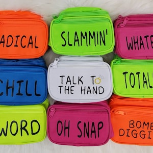 Benutzerdefinierte Neon Bauchtasche | Retro Tasche | Braut Bauchtasche | Bachelorette Bauchtasche | Rave Tasche | Personalisierte Bauchtasche