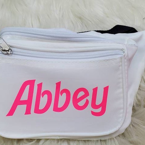 custom pink fanny pack, lets go party, pink Bachelorette Party, Malibu party,  Pink Bachelorette, bach party pink bag, retro fanny pack