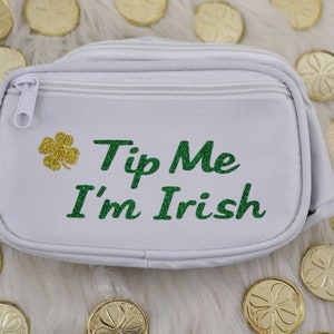 St Patricks Day Custom Party Bauchtasche | St. Pattys Day | irisch | Küss mich | Kleeblatt | Irland | Monogramm | Party