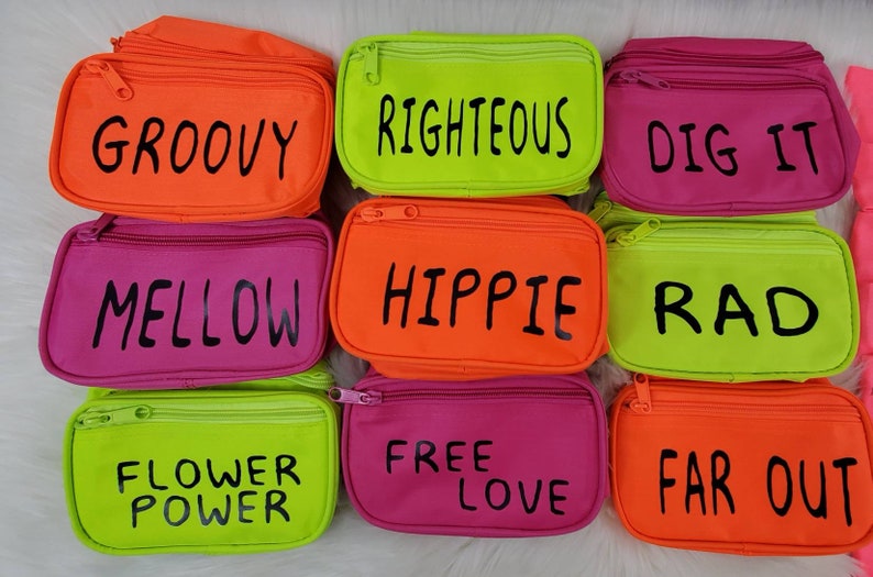 Custom Fanny Pack 60s 70s Hippie Love Groovy Peace Etsy