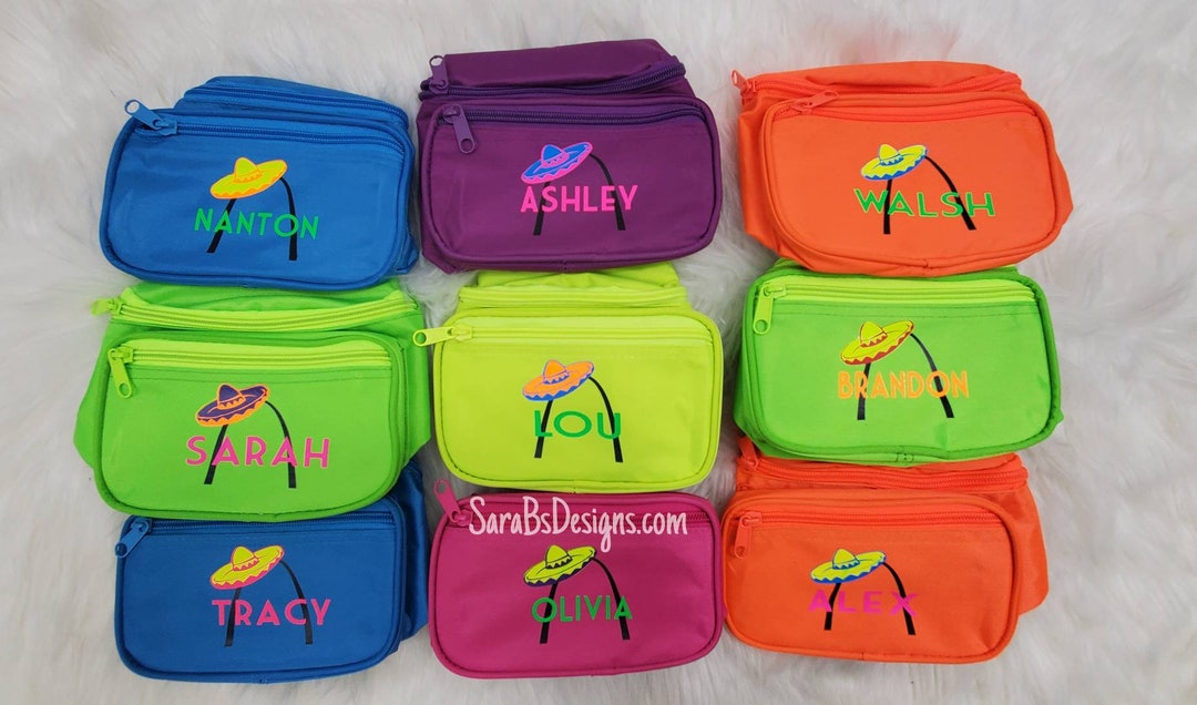 Neon Custom Party Fanny Pack 90s 80s Bride Etsy