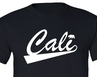 Camiseta california republica para hombre, camisa de verano Cali Bear West Side, camiseta vintage Beach Los Angeles Hollywood