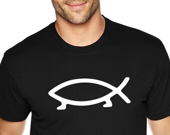Men's Tee Anthropology Walking Fish Darwin Evolution Theory