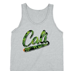 Men's Tank California Blunt 420 Tee Marijuana Leaf Weed Pot Kush Bud Joint Dope High Gift Camiseta camiseta sin mangas para hombres