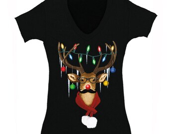 Wicked Piston Garage UGLY CHRISTMAS Sweater Snowflake Santa Men Women Sweatshirt