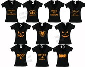 Free Shipping Womens Halloween Minnie T-shirt Costume Jack O Lantern Skull Day of Dead Skeleton Pumpkin Funny Cute V-Neck T-shirt Black