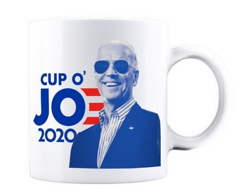 XtraFly Joe Biden Presidente 2020 Taza O&#39; JO Burro Demócrata / 11oz. Tazas de cerámica de café