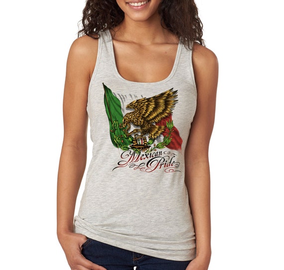 Women/'s Mexico Eagle La Bandera Mexican Pride Flag Cinco De Mayo V-Neck T-Shirt