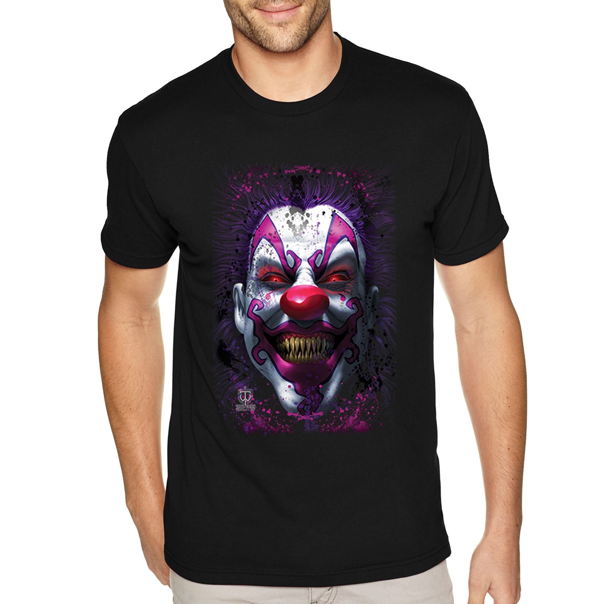 HYDE着 CLOWN DOLMAN SLEEVE TEE SANTA CLOWN - Longsleeve T-Shirt Black