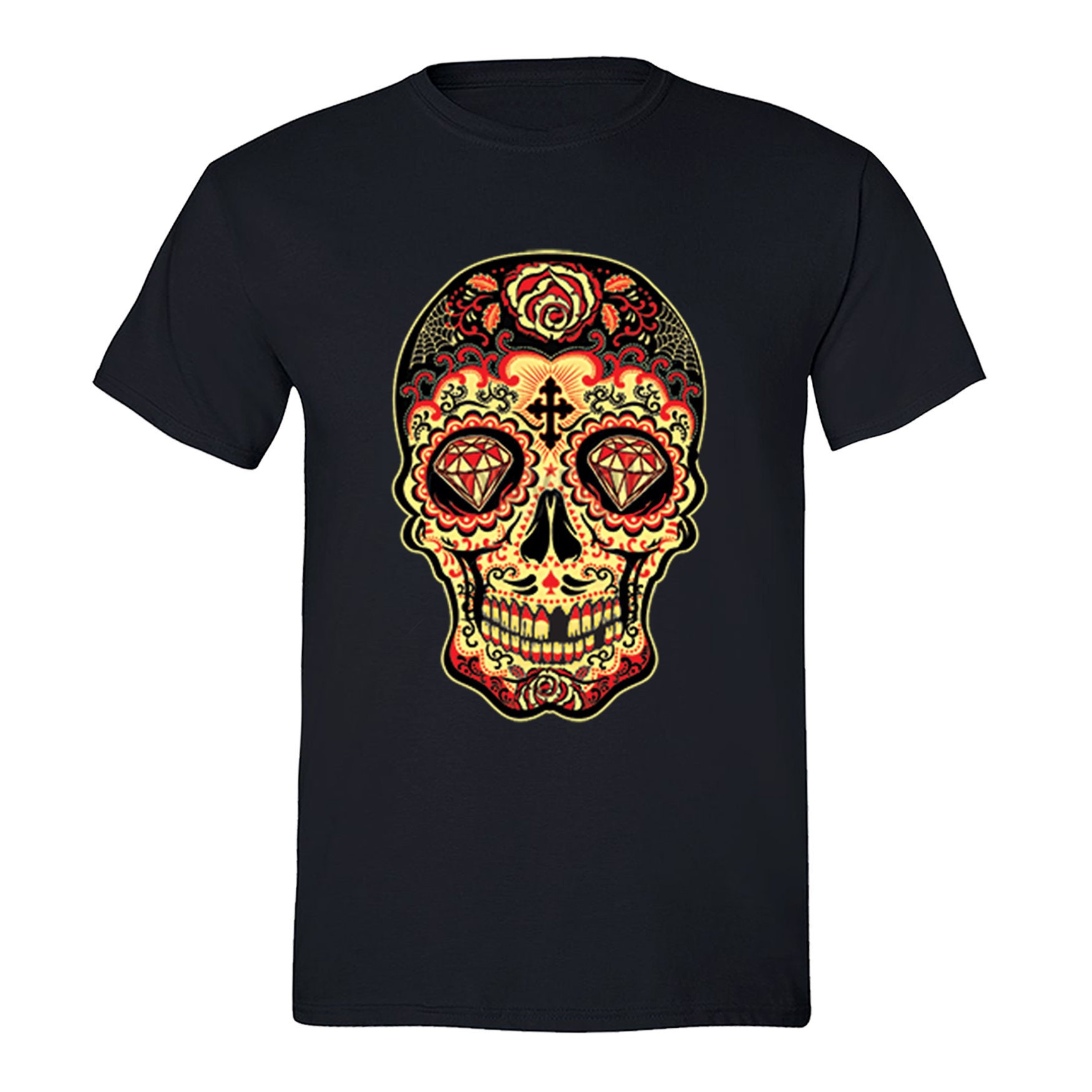 mens shirts with skulls on them