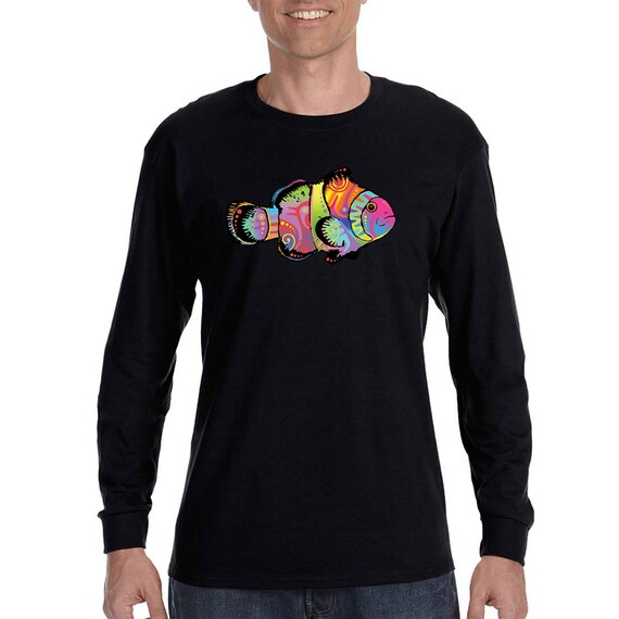 Neon Clownfish Tie Dye Fishing - Etsy 