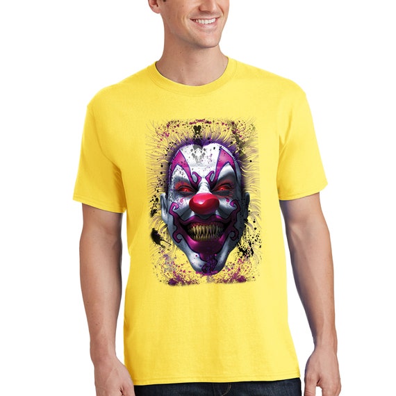 OM3® Evil Clown T-Shirt | Womens | Halloween Party Spooky Creepy Killer