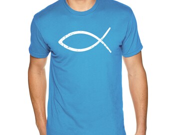 T-shirt Homme Croire En Croix Jésus Christ Bible Chrétien - Coton - Multicolore - Neuf Avec Étiquette