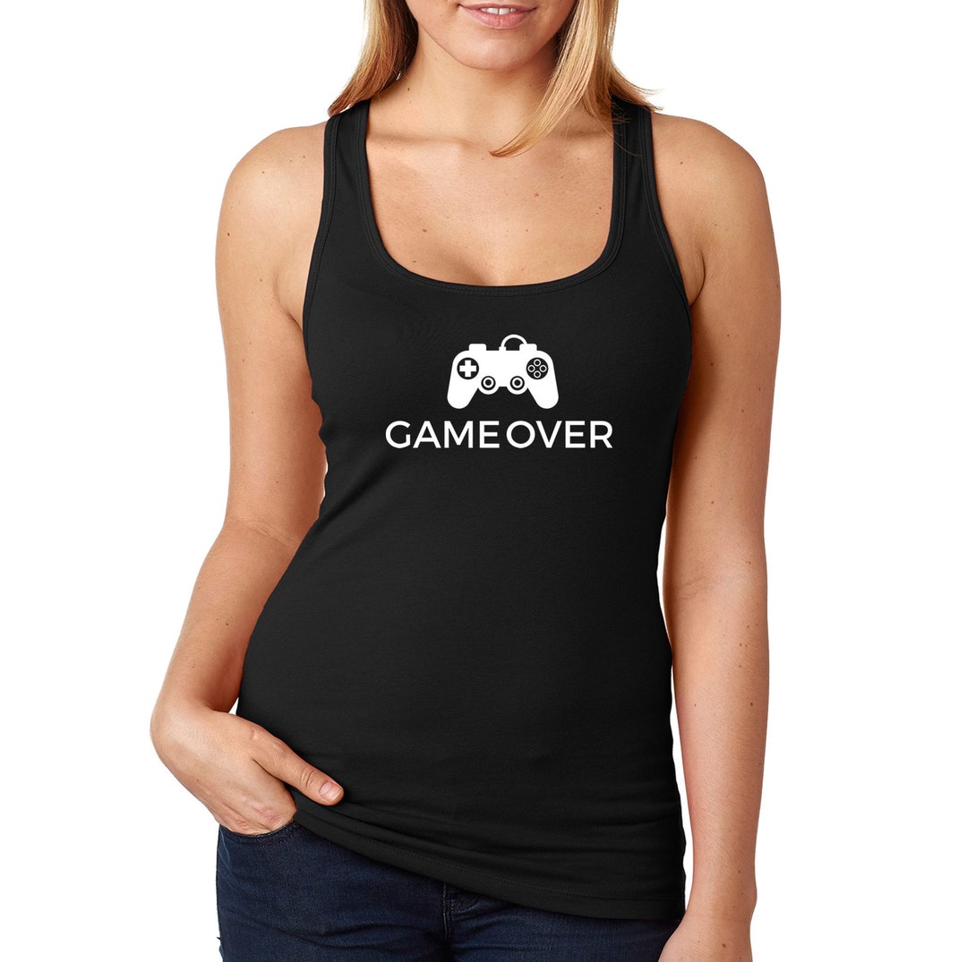 Women's Game Over Controller Video Games Gamer Gaming Level up Console ...