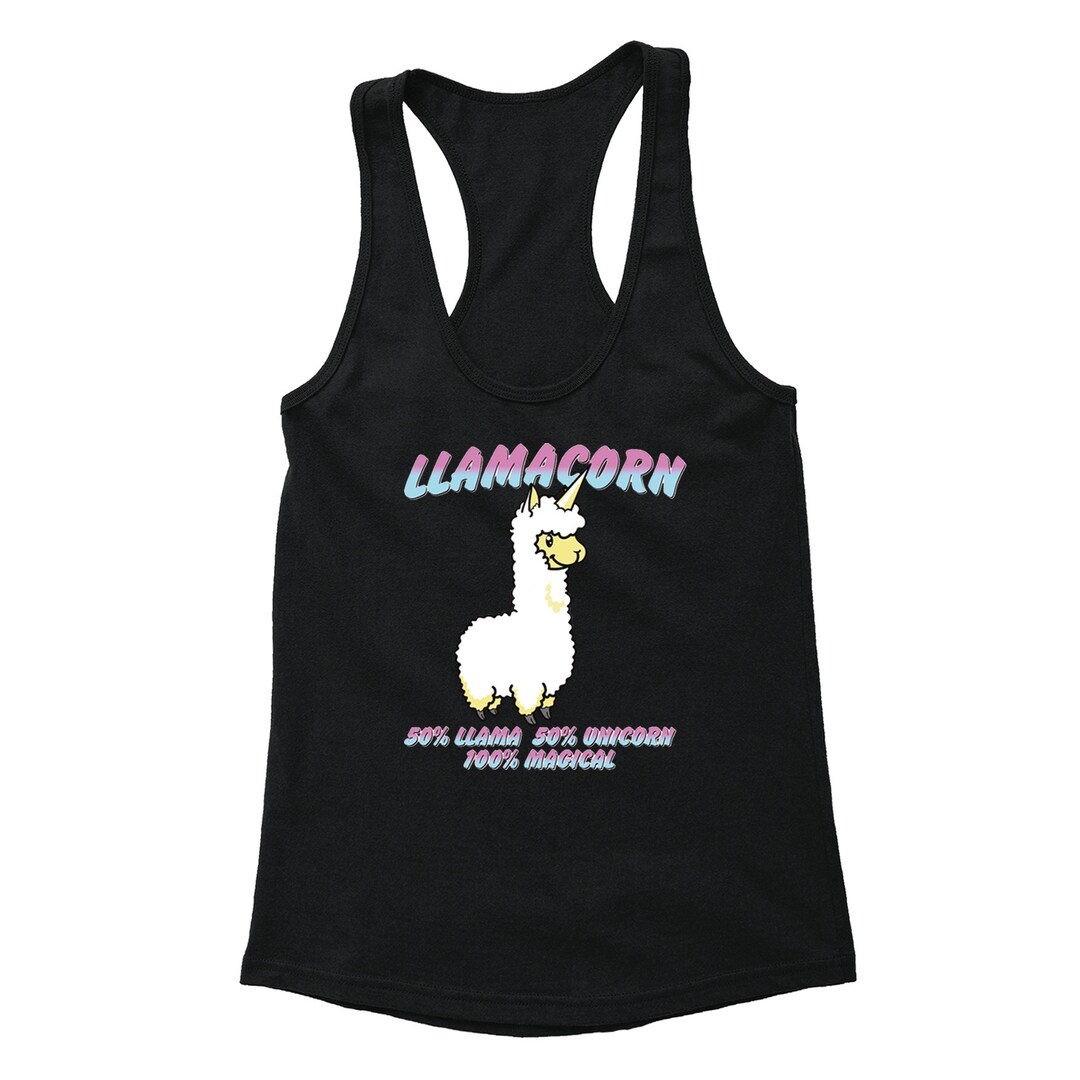 I'm Magical Rainbow Unicorn Tank Top - Ladies Racerback Pride Shirt, Soft Burnout Fabric For Summer