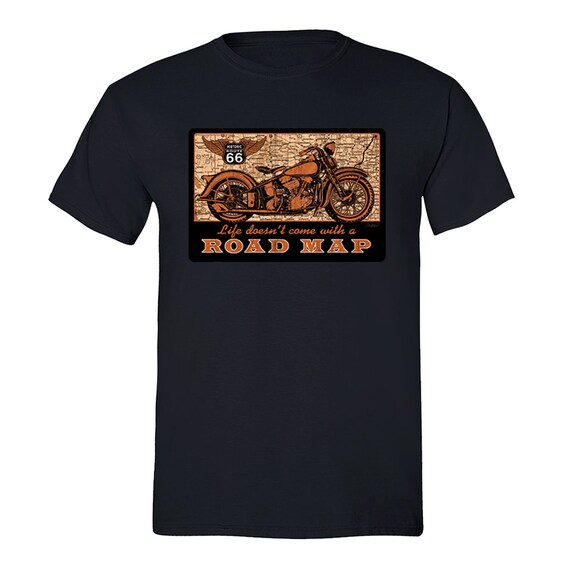 T Shirt Moto pour Biker Homme America's Highway Route 66