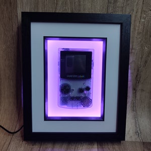 Light up LED wall mount for Gameboy Color. *gameboy not included - Wall mount only*