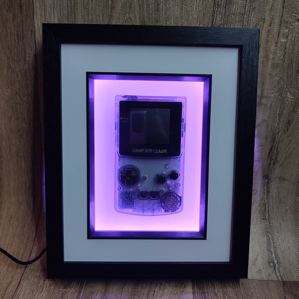 Light up LED wall mount for Gameboy Color. *gameboy not included - Wall mount only*
