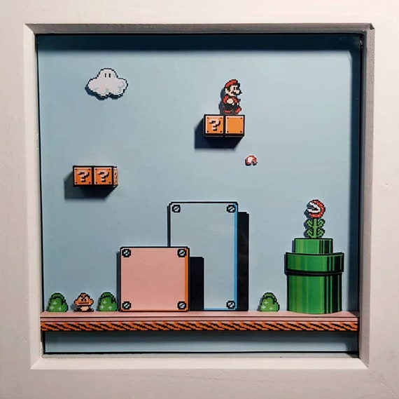 SUPERMETROID 3D Shadow Light Box