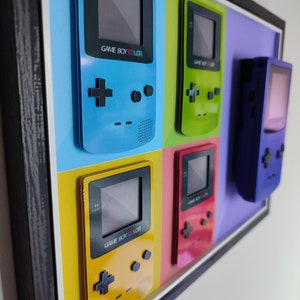 3D Wall Mount Shadowbox for Gameboy Color. *gameboy Not Included - Wall ...