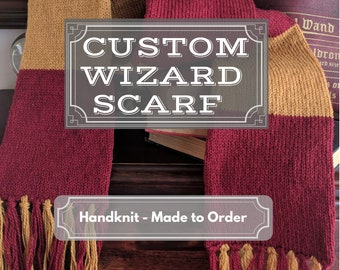 Custom Wizard Scarf, handknit