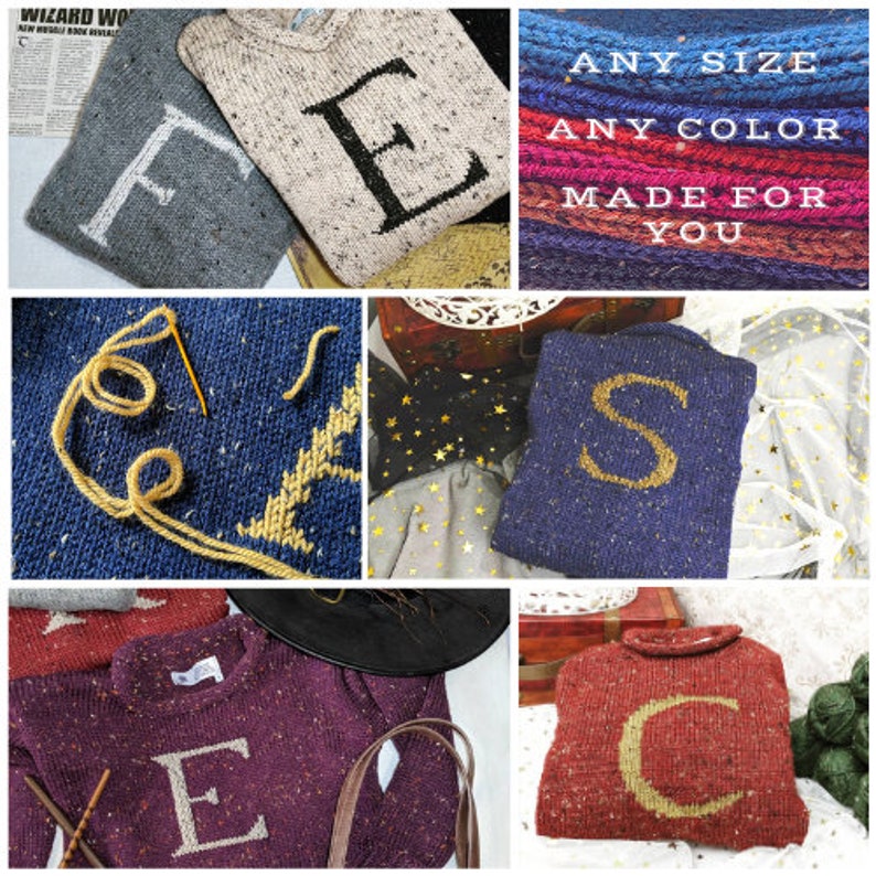 Handmade Weasley Sweater Personalized 100% Wool - Etsy UK