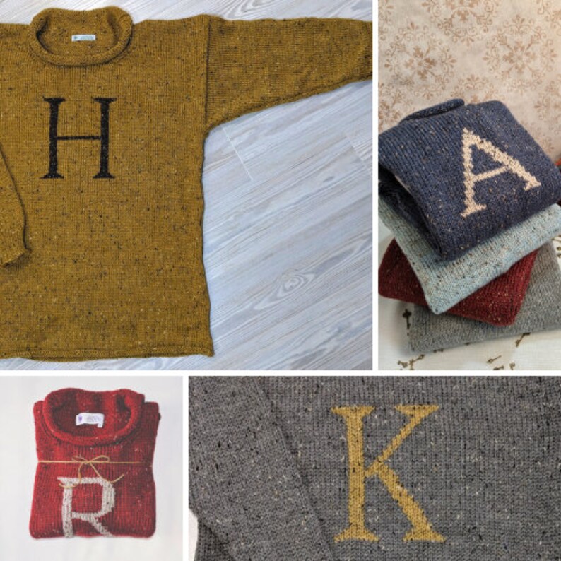 Handmade Weasley Sweater Personalized 100% Wool | Etsy