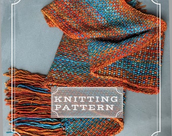 Wild Canyon Scarf knitting pattern pdf
