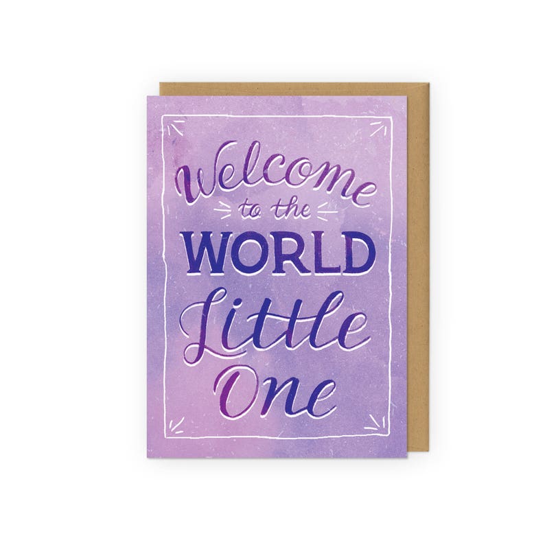 Welcome to the World Little One Greeting Card