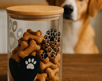 Glas mit Holzdeckel Weihnachtskalorien zhlen nicht , Pfotenliebe  Keksdose Leckerliglas, Geschenkidee Weihnachten fr Mensch u. Hund - Etsy.de