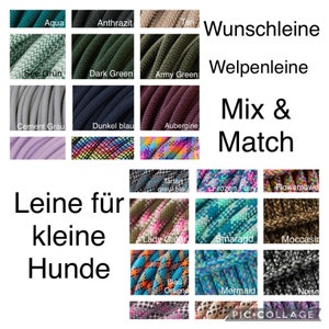 MIX & MATCH 8 mm / laisse de corde selon vos souhaits, laisse souhaitée, laisse pour chien, collier pour chien, PPM, collier, laisse, laisse, laisse pour chien corde