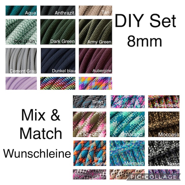 DIY Set 8mm Hundeleinen Tauleine Hundeaccessoires Selbermachen Selbermacher