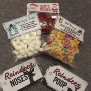 Stocking fillers.  Poop sweets.   Novelty sweets