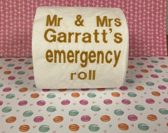 Wedding toilet roll.  Novelty wedding gift.  Wedding roll