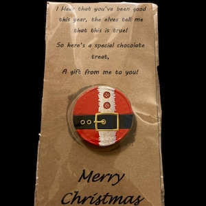 Moneta di cioccolato di Babbo Natale