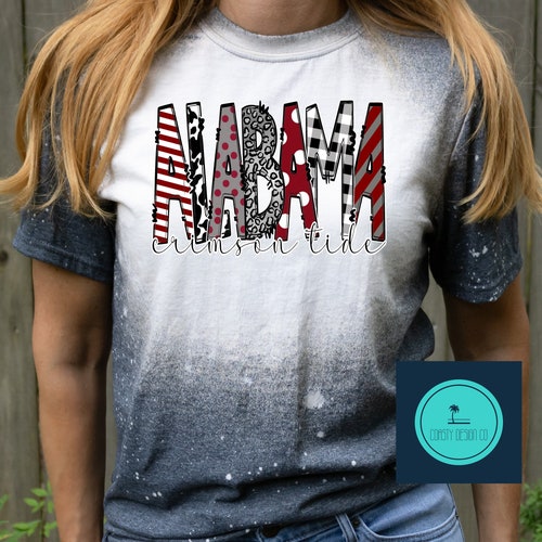 Alabama Tshirt Football University Bama Roll Tide Etsy