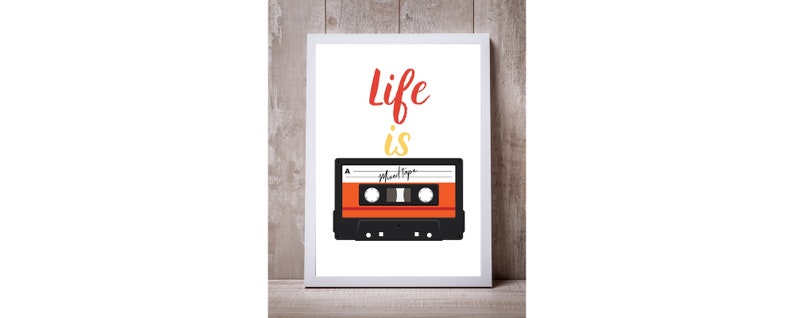 Retro printable teen room decor bedroom decor Retro art printable Retro art print 80/'s wall art living room decor