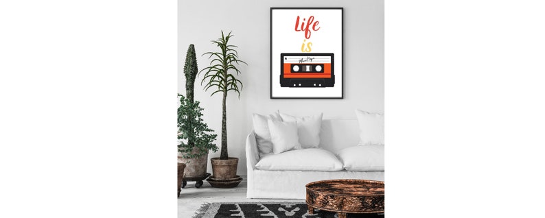 Retro printable teen room decor bedroom decor Retro art printable Retro art print 80/'s wall art living room decor
